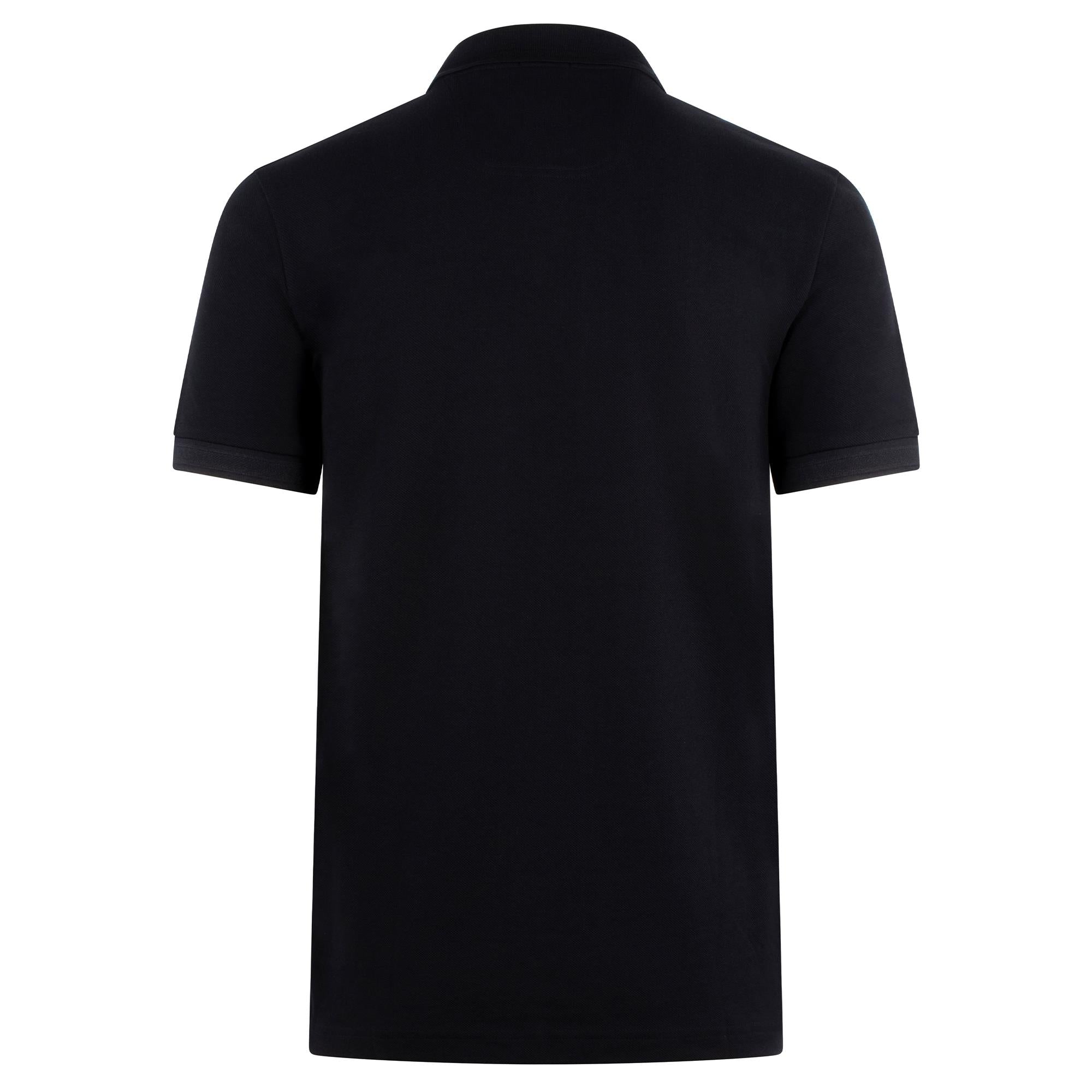 Boss Paddy Cotton Pique Mens Polo Shirt Black